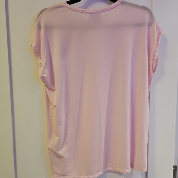 Aware By Vero Moda Pink Cap Sleeve Tee Size M - Picture 5 of 6